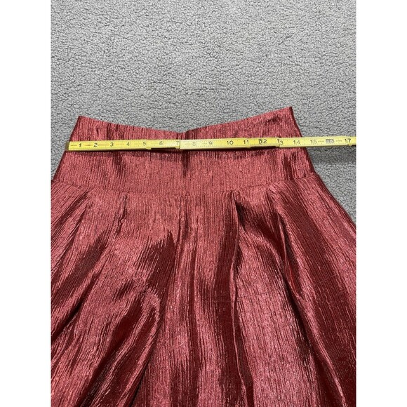 Free People Red Wide Leg Palazzo PANTS - Picture 6 of 10